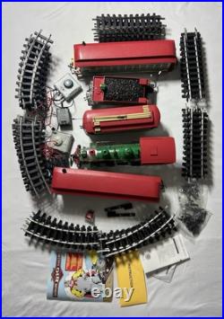 Bachmann G 90054 Christmas Holiday Special Train & Trolley Set Read Description