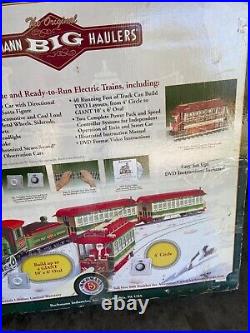 Bachmann G 90054 Christmas Holiday Special Train & Trolley Set Read Description