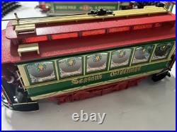 Bachmann G 90054 Christmas Holiday Special Train & Trolley Set Read Description