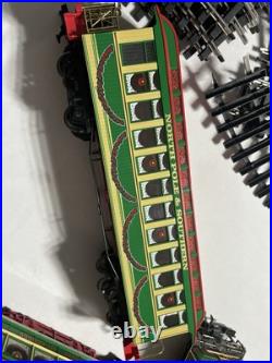 Bachmann G 90054 Christmas Holiday Special Train & Trolley Set Read Description