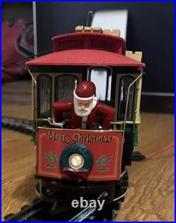 Bachmann G 90054 Christmas Holiday Special Train & Trolley Set Read Description