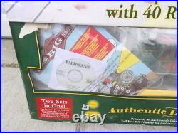 Bachmann G 90054 Christmas Holiday Special Train & Trolley Set VERY RARE! READ