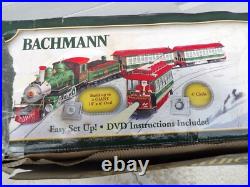 Bachmann G 90054 Christmas Holiday Special Train & Trolley Set VERY RARE! READ