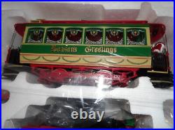 Bachmann G 90054 Christmas Holiday Special Train & Trolley Set VERY RARE! READ