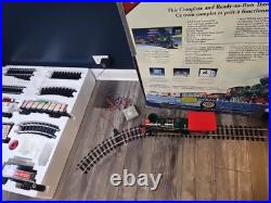 Bachmann G 90061 Christmas Holiday Special Train & Trolley Set Read no dvd Xmas