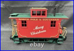 Bachmann G Scale #12 North Pole Christmas Santa Train Set Complete EX/no box