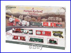 Bachmann HO Scale A Norman Rockwell Christmas Electric Train Set 00741