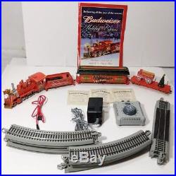 Bachmann Hawthorne Village Budweiser Christmas Holiday Express HO Train Set
