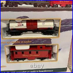 Bachmann Jingle Bell Express Electric Train Set E-Z Track HO Scale Tested Works