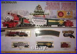 Bachmann N Scale 24027 Merry Christmas Express #25 Steam Train. Runs Great