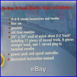 Bachmann N Scale Train Set White Christmas Express E-Z Track System +16 Track pc