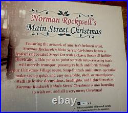 Bachmann Norman Rockwell On30 Main Street Christmas Train Set 25100+ Bonus Track