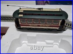 Bachmann On30 HO Christmas Village Train Street Car Set #25009 Tested EX