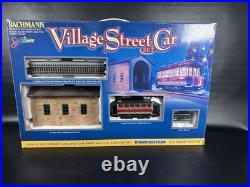 Bachmann On30 HO Christmas Village Train Street Car Set #25017