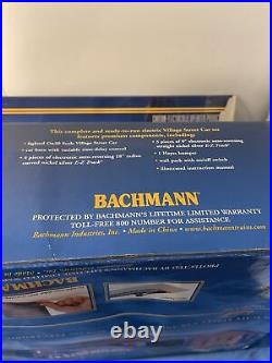 Bachmann On-30 Village Christmas Streetcar Train Set New In Damaged Box