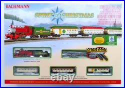 Bachmann Spirit Of Christmas Electric Train Set Vintage N Scale Box Cars Holiday