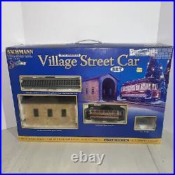 Bachmann Village Christmas Streetcar Train Set PARTS ONLY