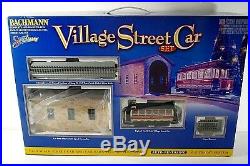 Bachmann Village Street Train Car Christmas Set On 30 Scale Mib