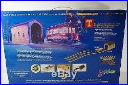 Bachmann Village Street Train Car Christmas Set On 30 Scale Mib