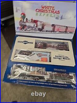 Bachmann White Christmas Express Big Haulers G Scale Train Set NIB Bachmann White Christmas Express Big Haulers G Scale Train Set NIB