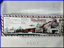 Beautiful WINTER WONDERLAND Christmas Train Set 0 Gauge Blue Tooth