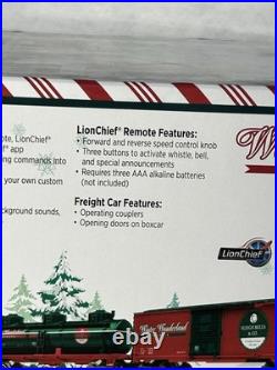 Beautiful WINTER WONDERLAND Christmas Train Set 0 Gauge Blue Tooth