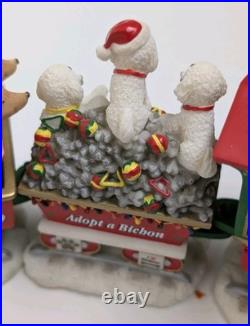 Bichon Frise Christmas Train 6-Piece Set Read Description. Watch the video