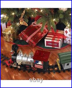 Blue Hat North Pole Junction Christmas Train Set 30 Piece Batteries Included