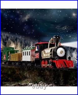 Blue Hat North Pole Junction Christmas Train Set 30 Piece Batteries Included