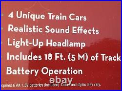 Blue Hat North Pole Junction Christmas Train Set 30 Piece Batteries Included