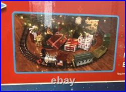 Blue Hat North Pole Junction Christmas Train Set 30 Piece Batteries Included