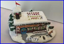 Bradford Exchange/ Hawthorne Village Rudolf Christmas Train And Village