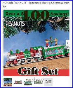 Bradford Exchange Peanuts Christmas Train Set