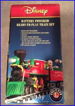 Brand New Lionel Disney Christmas Battery Powered Train Set