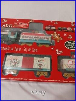 Brand New Lionel Train Set Disney Parks Mickey Friends Christmas Holiday Lodge