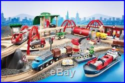 Brio 33052 Deluxe Railway Set Build City Road Train Tracks Lights Kids christmas