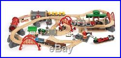 Brio 33052 Deluxe Railway Set Build City Road Train Tracks Lights Kids christmas
