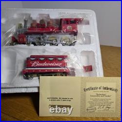 Budweiser Holiday Express Illuminated Full Train Set with Tracks