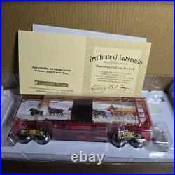 Budweiser Holiday Express Illuminated Full Train Set with Tracks