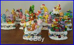 Care Bears Care-A-Lot Christmas Express Collection x14 train figurines set 2005