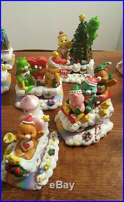 Care Bears Care-A-Lot Christmas Express Collection x14 train figurines set 2005