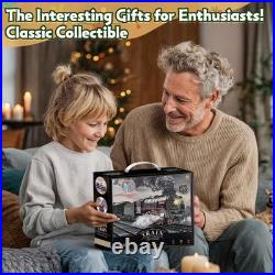 Christmas Electric Remote Control Train Set with Smoke, Lights, Sound, Locomo