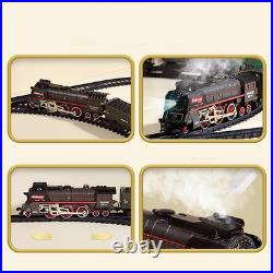 Christmas Electric Remote Control Train Set with Smoke, Lights, Sound, Locomotiv