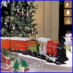 Christmas Express Classical Train Light Sound Play Toy Set Large Tree Decoration