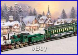 Christmas Express Train Locomotive+Tender HO FULL SET 8 Cars-Signal-Power-Track