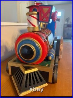 Christmas Express Train Set 3-Piece Hand Painted Porcelain includes Lights