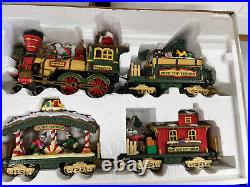 Christmas Holiday Express Animated Train Set New Bright Lights Sound Works