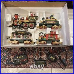 Christmas Holiday Express Animated Train Set New Bright Lights Sound Works #380