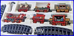 Christmas Magic Express Battery Operated Train Set Hand Painted VTG 1996 QVC