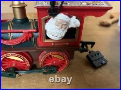 Christmas Magic Express Tree Train Set Holiday Decor Hand Painted QVC
